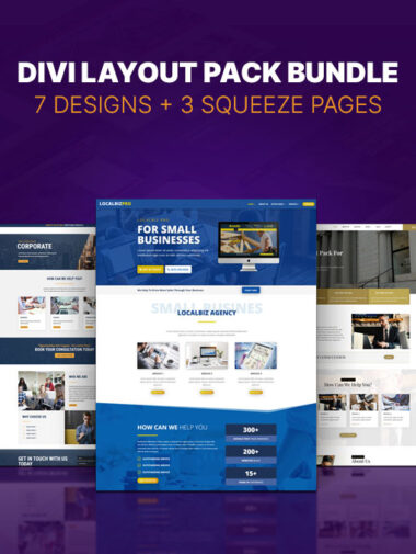 7 Divi layout pack bundle