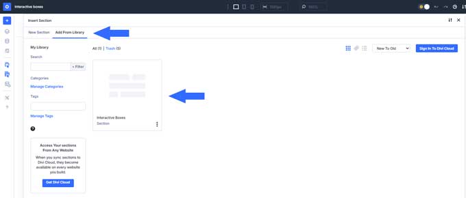 Add layout to a page