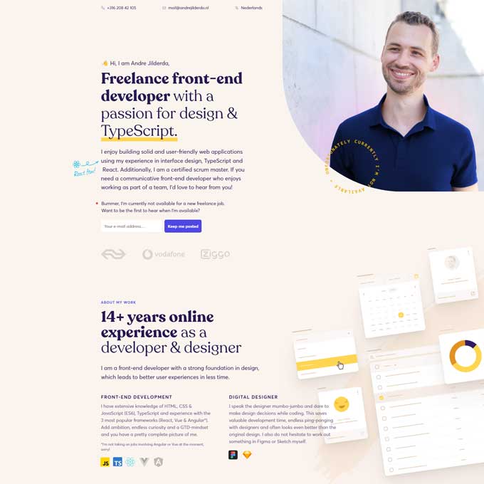 Andre Jilderda website