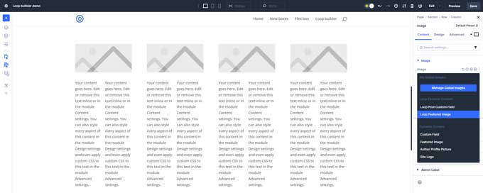 Assign dynamic elements
