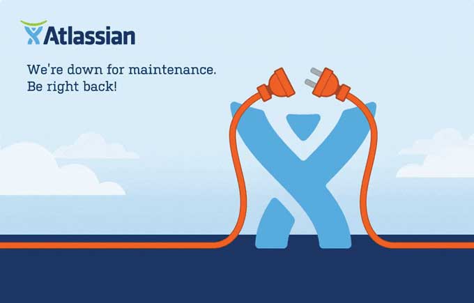 Atlassian maintenance page