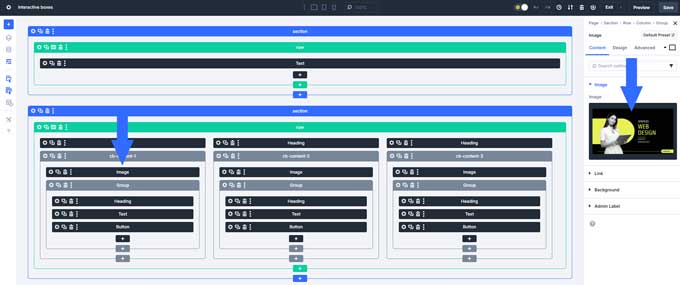 Change the hover content