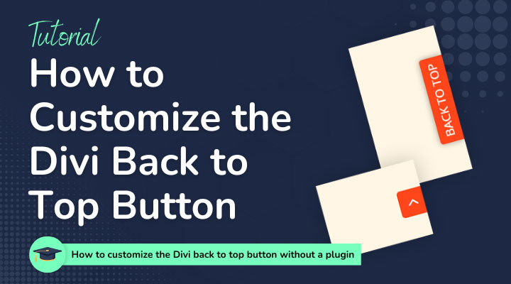 Divi back to top button