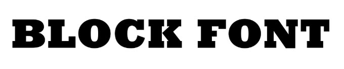font Rockwell bold example