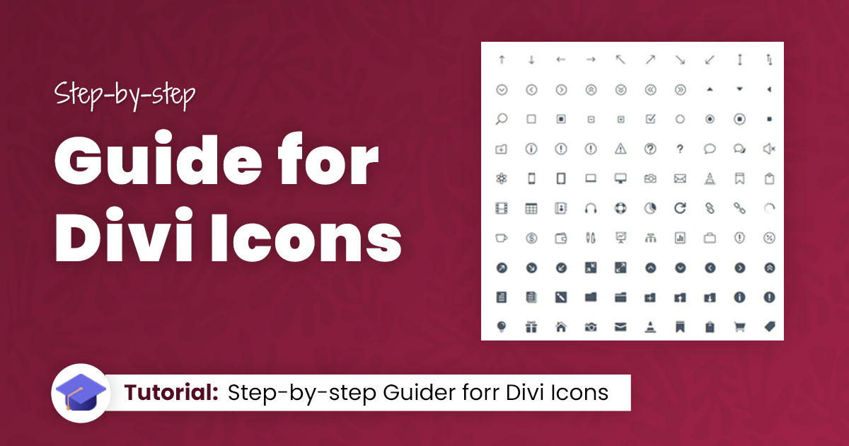 Guide for Divi icons
