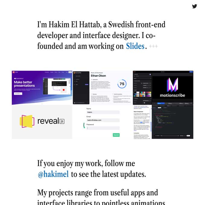 Hakim El Hattab website