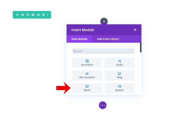 Place a blurb module