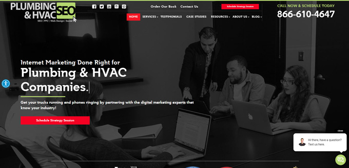 Plumber SEO websites for plumber companies