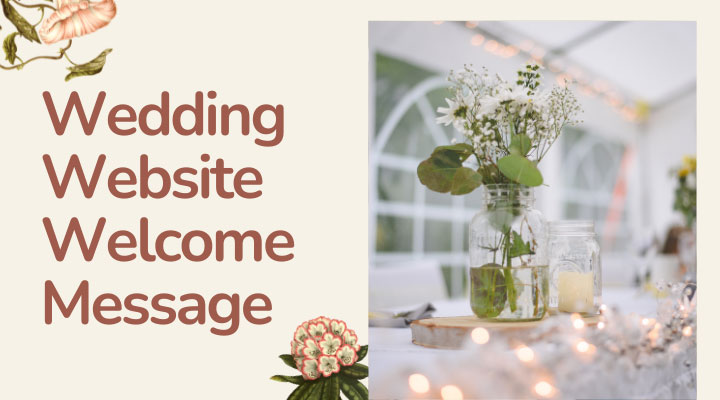 Wedding Website Welcome Message