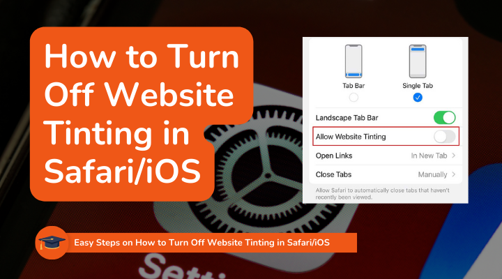 Safari website tinting